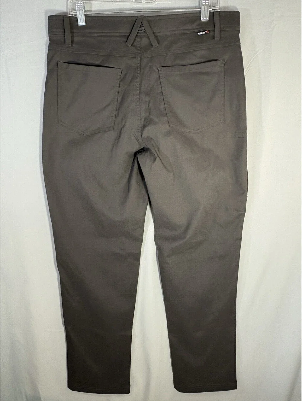 Gerry Men’s 34x32 Stretch Hiking Travel Pants Gray Nylon Utility Pocket Outdoor